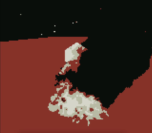 Radiation Fire on Planet